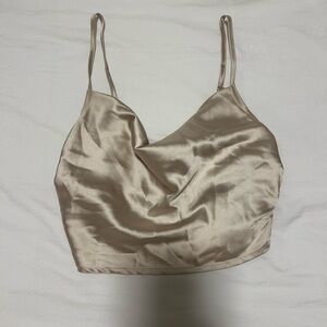 Satin Beige Cami Top